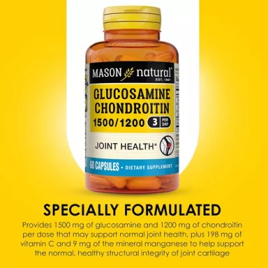 SUPLEMENTO MASON NATURAL GLUCOSAMINA CHONDROITIN 1500-1200 60 CAPSULAS - 5