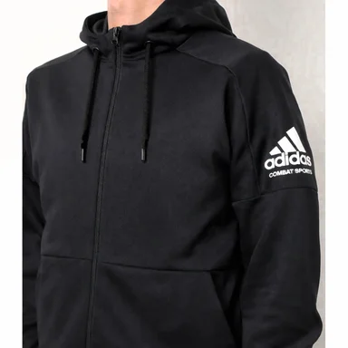 CASACA ADIDAS COMBAT SPORTS CON CAPUCHA Y CREMALLERA | COLOR NEGRO - 2