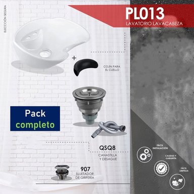 LAVAMANOS PARA PELUQUERÍA BLANCO PL013 - 6