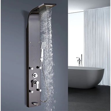COLUMNA DE DUCHA NEGRO T-034N - 2