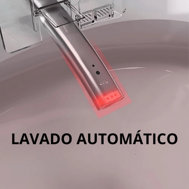 INODORO INTELIGENTE CON PANTALLA LED CON BIDÉ INTEGRADO BLANCO CON DORADO - 5
