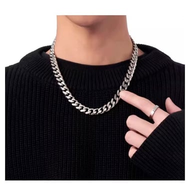 CADENA DE ACERO 316L PARA HOMBRES 55 CM X 8 MM - 2