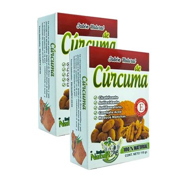 JABÓN NATURAL DE CÚRCUMA ESPINILLA 2 UNIDADES - 2