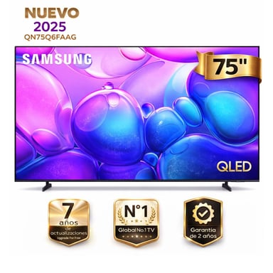 TELEVISOR SAMSUNG 75' QLED QN75Q6FAAGXPE 4K UHD TIZEN SMART TV 2025 - 1