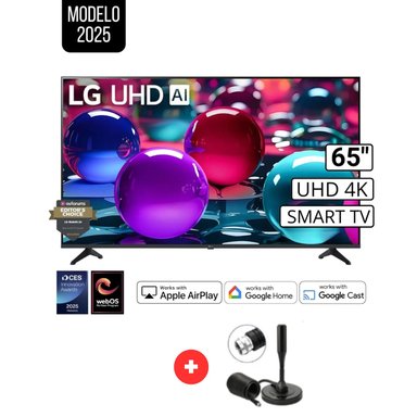 TELEVISOR 65 LG 65UA7300PSB UHD 4K THINQ AI 2025 + ANTENA DIGITAL - 1