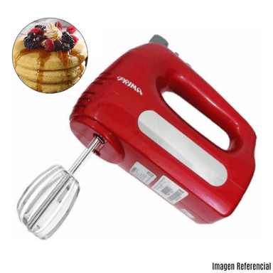 BATIDORA DE MANO PRIMA 400 WATTS HM 9105R ROJO - 4