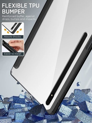 CASE GALAXY TAB S8 PLUS X806 X800 MOKO + PEN HOLDER - 6
