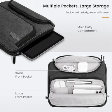 FUNDA GALAXY TAB S9 X710 X716 MOKO 11" BAG NEGRO - 5