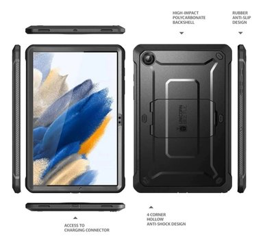 CASE GALAXY TAB A8 X200 X205 SUPCASE 10.5" 360° NEGRO - 6