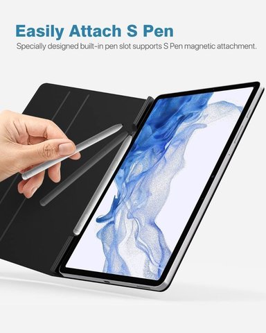 CASE GALAXY TAB S7 PLUS T970 MOKO BOOK COVER + PEN HOLDER - 6