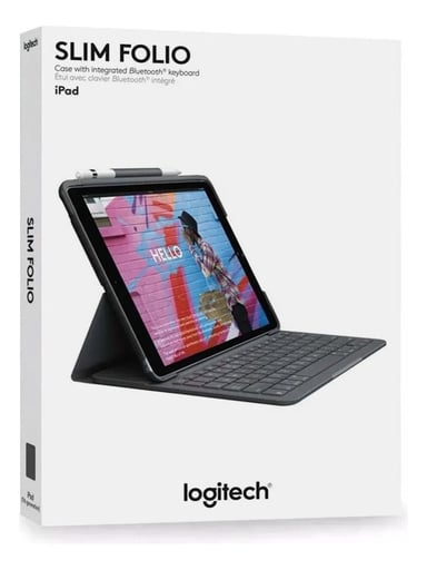 TECLADO LOGITECH SLIM FOLIO IPAD 10.2 7GEN A2197 A2198 - 1