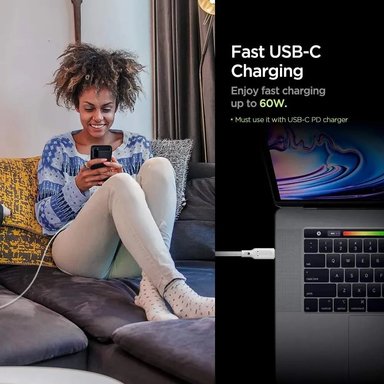 CABLE SPIGEN NYLON USB-C 1.5M PARA GALAXY S25 PLUS ULTRA - 4