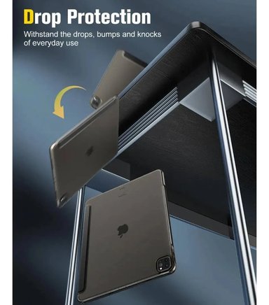 CASE MOKO SMARTSHELL PARA IPAD AIR 13 M4 CHIP (2026) A3461 A3462 A3464 NEGRO - 6
