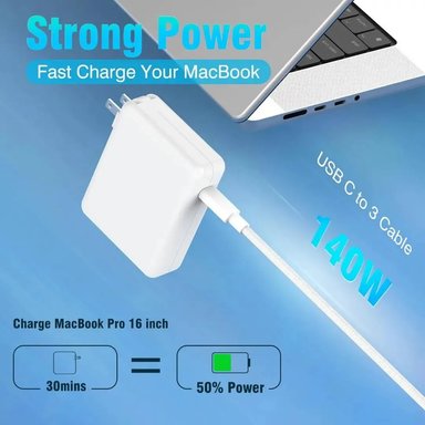 CARGADOR DE PARED SZPOWER 140W PARA MACBOOK NEO 13 (2026) A3404 - 3