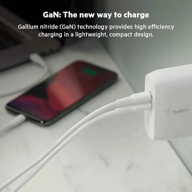 CARGADOR DE PARED BELKIN USB C 68W PARA MACBOOK NEO 13 (2026) A3404 - 4