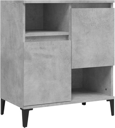 APARADOR ALIMUEBLESJYL GEMA 2 PIEZAS MODERNO 4 PUERTAS GRIS CEMENTO 70X60 CM - 5