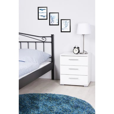 MESA DE NOCHE VOLER COLOR BLANCO 50CM - 4