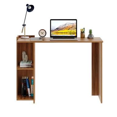 ESCRITORIO ULMA 2 ESTANTES CARAMELO 104X78CM - 5