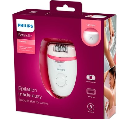 DEPILADORA PHILIPS BRE255 SATINELLE ESSENTIAL BRE255-00 2 VELOCIDADES - 5