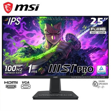 MONITOR MSI PRO MP251 245 IPS FHD 100HZ 1MS PARLANTE - 2