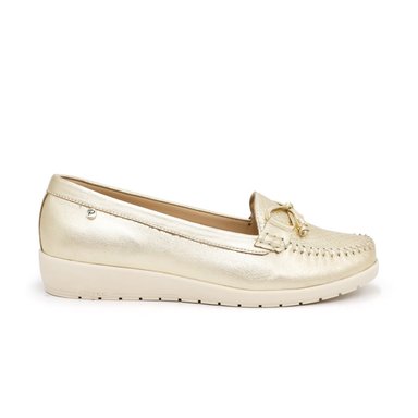 MOCASINES MUJER PAR&SS CUERO DORADO KA23-25A - 2