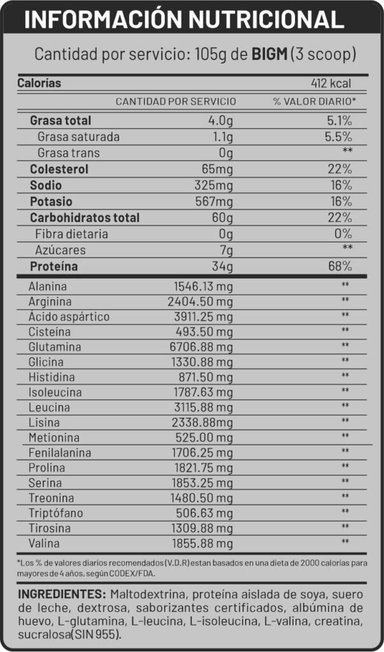 PROTEÍNA BIGM 5KG UNIVERSE NUTRITION - 2