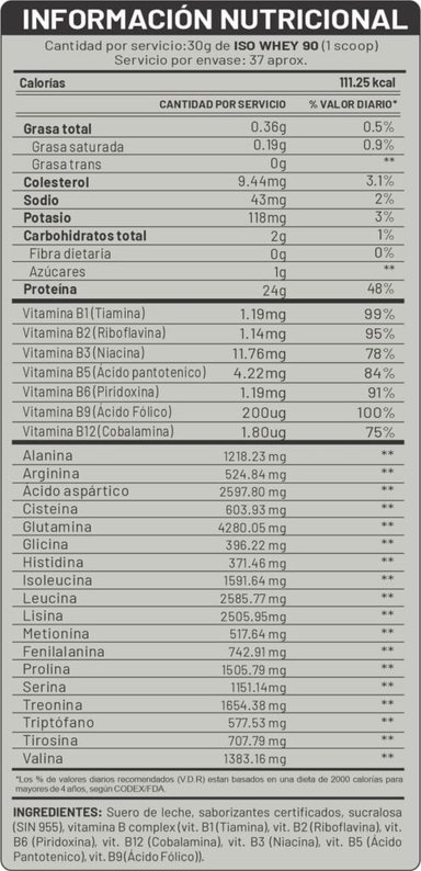 PROTEÍNA UNIVERSE NUTRITION ISO WHEY 90 (3KG) - 2