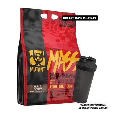 MUTANT MASS 15 LIBRAS CHOCOLATE + SHAKER - 1