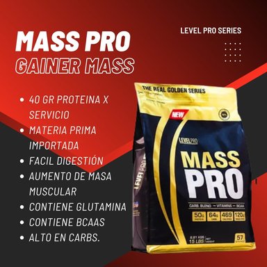 MASS PRO 6.6 LIBRAS (VAINILLA) + PRECURSOR DE TESTO 300 GR INN (CITRUS PUNCH) + CREATINA UN 250 GRAMOS + 2 SACHET DE PRE ENTRENO - 2