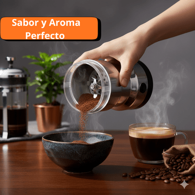 MOLINO DE CAFE| MUELE GRANOS, SEMILLAS Y ESPECIAS AL INSTANTE-ACERO INOXIDABLE - 3