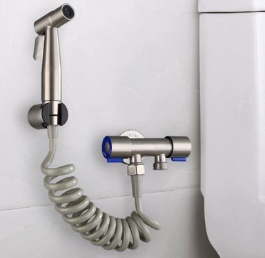 DUCHA BIDE APACHE ACERO INOXIDABLE SATINADO SET COMPLETO CON VALVULA DOBLE CONEXION STANDARD - 3