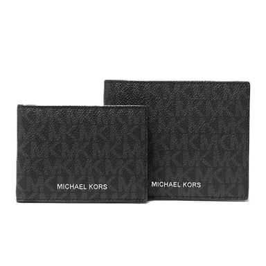 BILLETERA MICHAEL KORS HOMBRE COOPER LOGO BILLFOLD NEGRO MONOGRAMA MK - 3