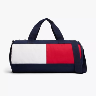 BOLSO DEPORTIVO TOMMY HILFIGER COLORBLOCK FLAG LOGO DUFFLE BAG AZUL ROJO HOMBRE - 1
