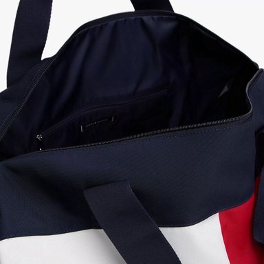 BOLSO DEPORTIVO TOMMY HILFIGER COLORBLOCK FLAG LOGO DUFFLE BAG AZUL ROJO HOMBRE - 4
