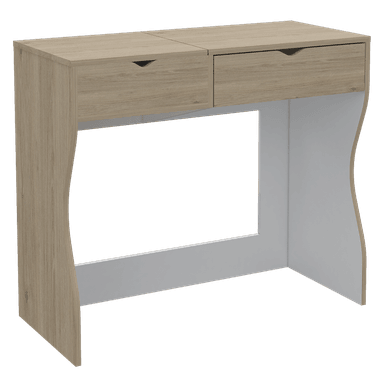 MUEBLE TOCADOR TUHOME PERLA 90 ROVERE 2 CAJONES BLANCO - 3
