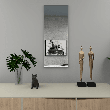 ESPEJO TUHOME GALENA RECTANGULAR NEGRO - 4