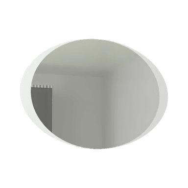 ESPEJO TUHOME VARESE OVALADO GRIS CON DISEÑO SANDBLASTING - 2