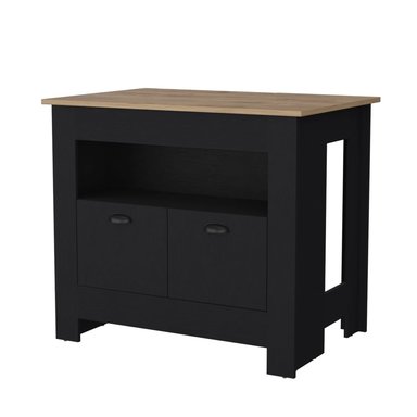 ISLA DE COCINA TUHOME ARLET 3 REPISAS WENGUE / MACADAMIA - 3