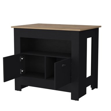 ISLA DE COCINA TUHOME ARLET 3 REPISAS WENGUE / MACADAMIA - 4