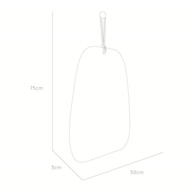 ESPEJO TUHOME CARIN RECTANGULAR CON LAZO DECORATIVO - 6