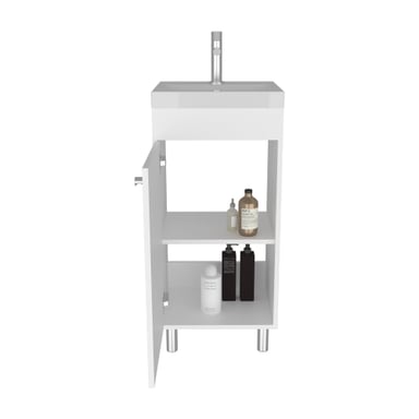 VANITORIO RIVERA 1 PUERTA BLANCO 84,0X40,2X32,0 CM - 3