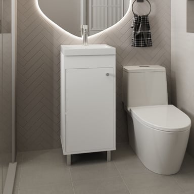 VANITORIO RIVERA 1 PUERTA BLANCO 84,0X40,2X32,0 CM - 5