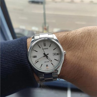 MTP-1302D | RELOJ CASIO HOMBRE DE ACERO PLATEADO | CAS-100 - 2