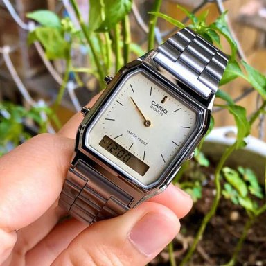 RELOJ CASIO AQ-230GG-9ADF UNISEX DE ACERO | SKU: CAS-119 - 4