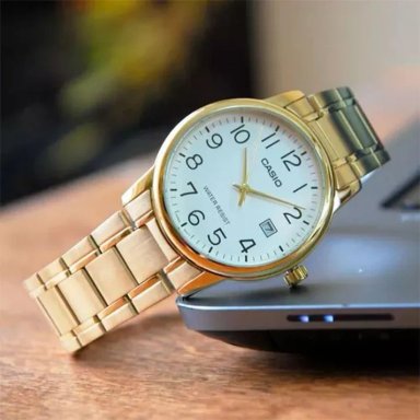 MTP-V002 | RELOJES CASIO PARA HOMBRE DE ACERO DORADO | CAS-20 - 2