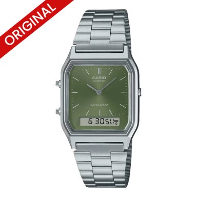 AQ-230 | RELOJ CASIO DE ACERO VERDE DIGITAL | CAS-53 - 1