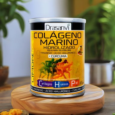 COLÁGENO MARINO HIDROLIZADO MAGNESIO CÚRCUMA SABOR LIMÓN 300 GR - 2
