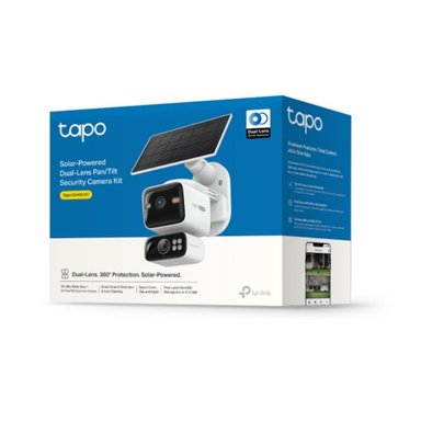 KIT TAPO C645D
KIT DE CÁMARA DE SEGURIDAD CON DOBLE LENTE Y FUNCIÓN DE GIRO E INCLINACIÓN ALIMENTADA POR ENERGÍA SOLAR - 1