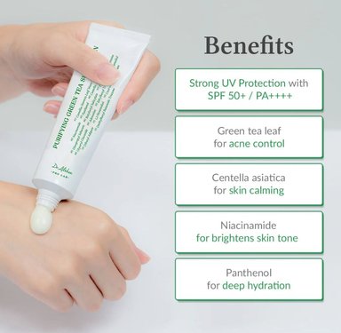 DR. ALTHEA PURIFYING GREEN TEA SUNSCREEN SPF50+ PA++++ - 2