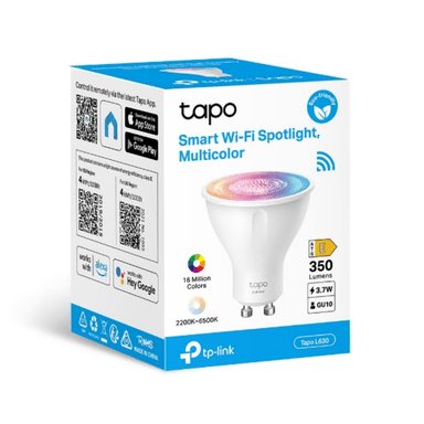 TP-LINK TAPO L630 BOMBILLA LED INTELIGENTE GU10 3.7W RGBW – 16 MILLONES DE COLORES - 2